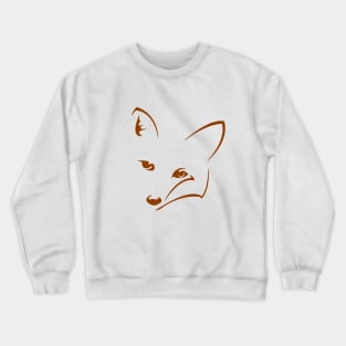 Friendly Fox Face Crewneck Sweatshirt